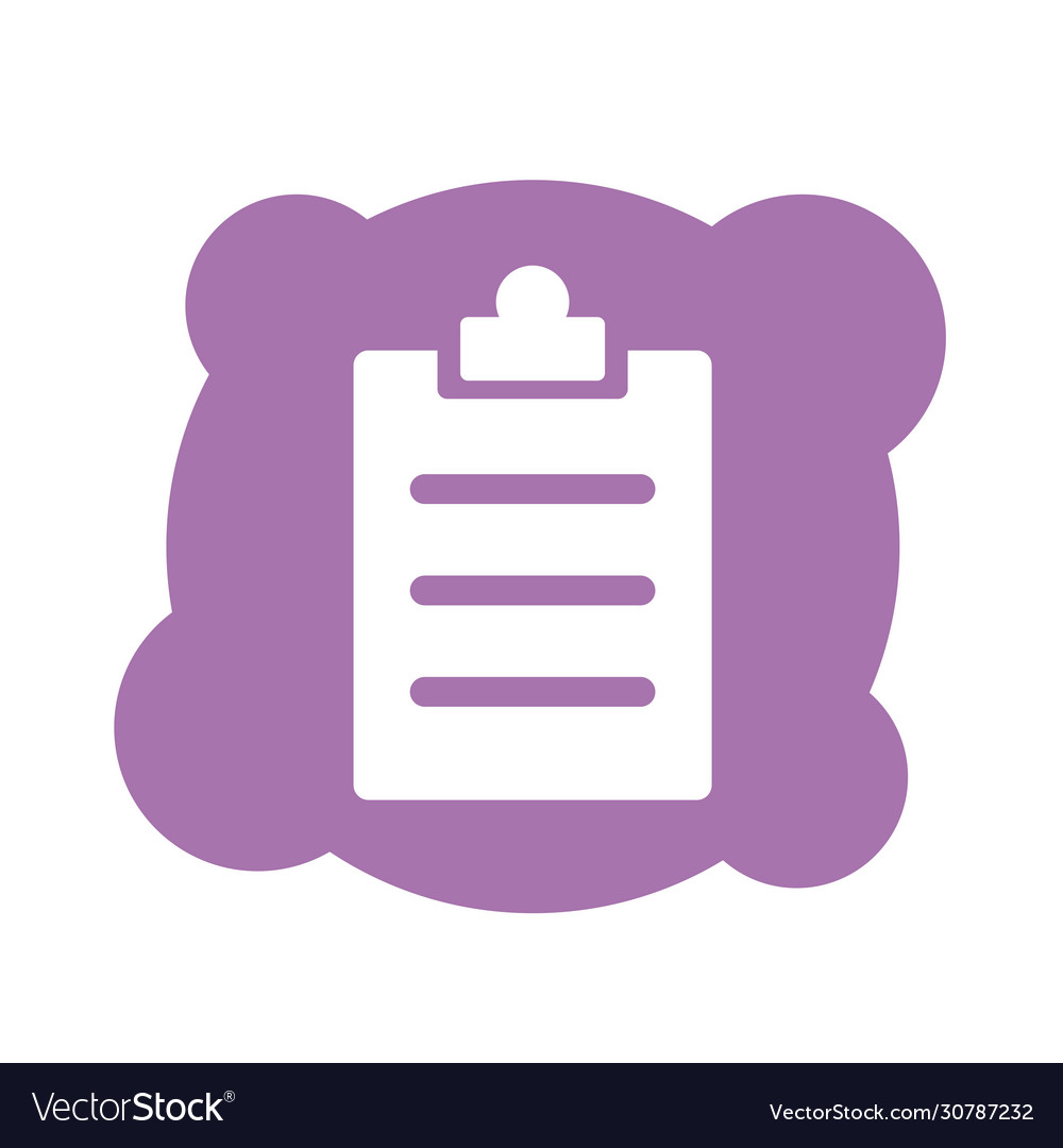 Checklist clipboard block style icon