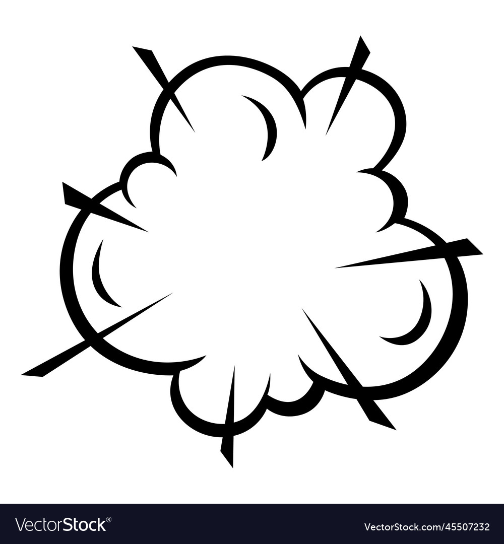 Comic think cloud cartoon pop art Royalty Free Vector Image