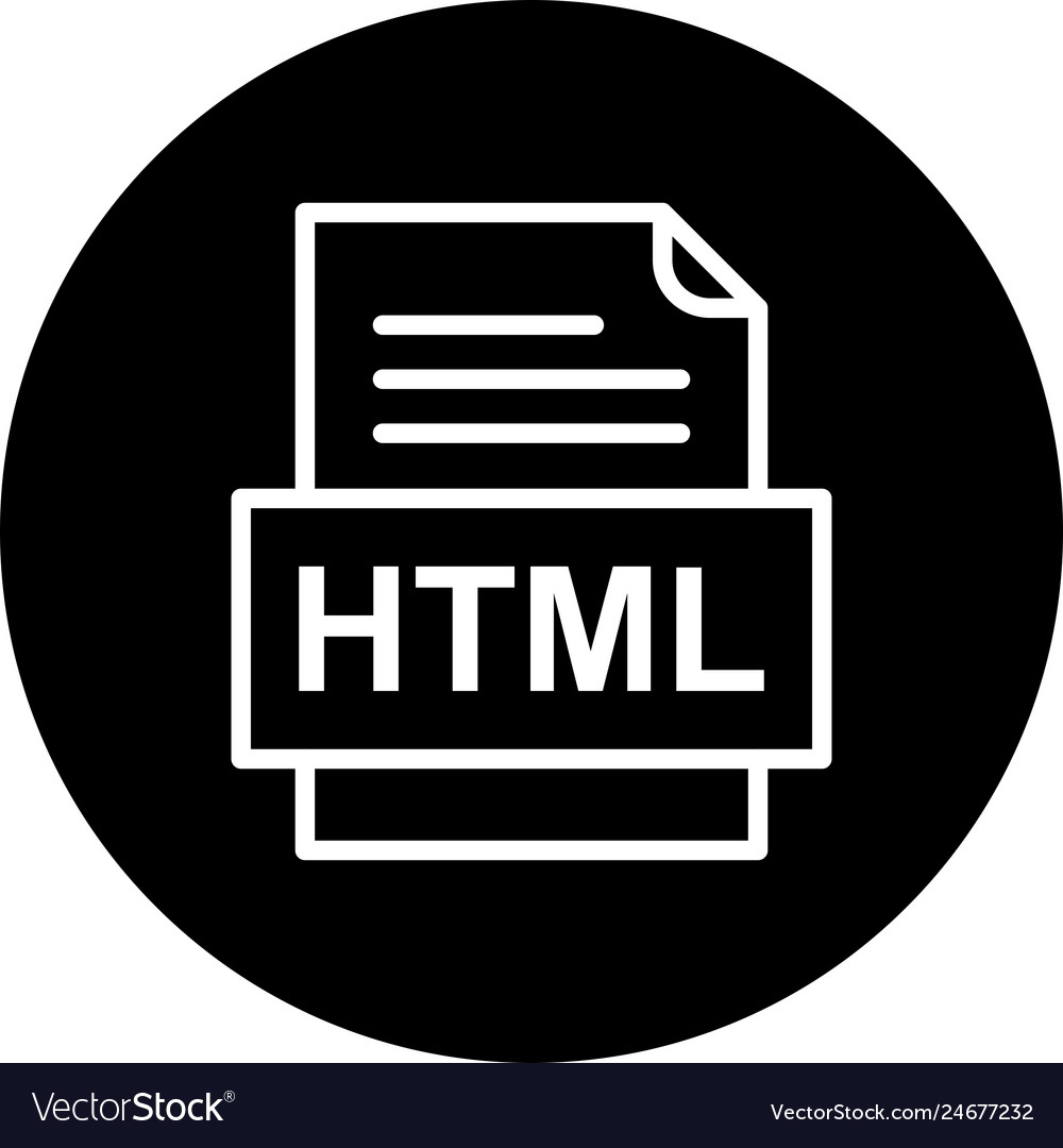 Html file document icon