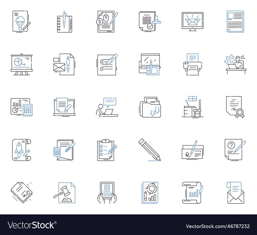 Revising line icons collection edit modify