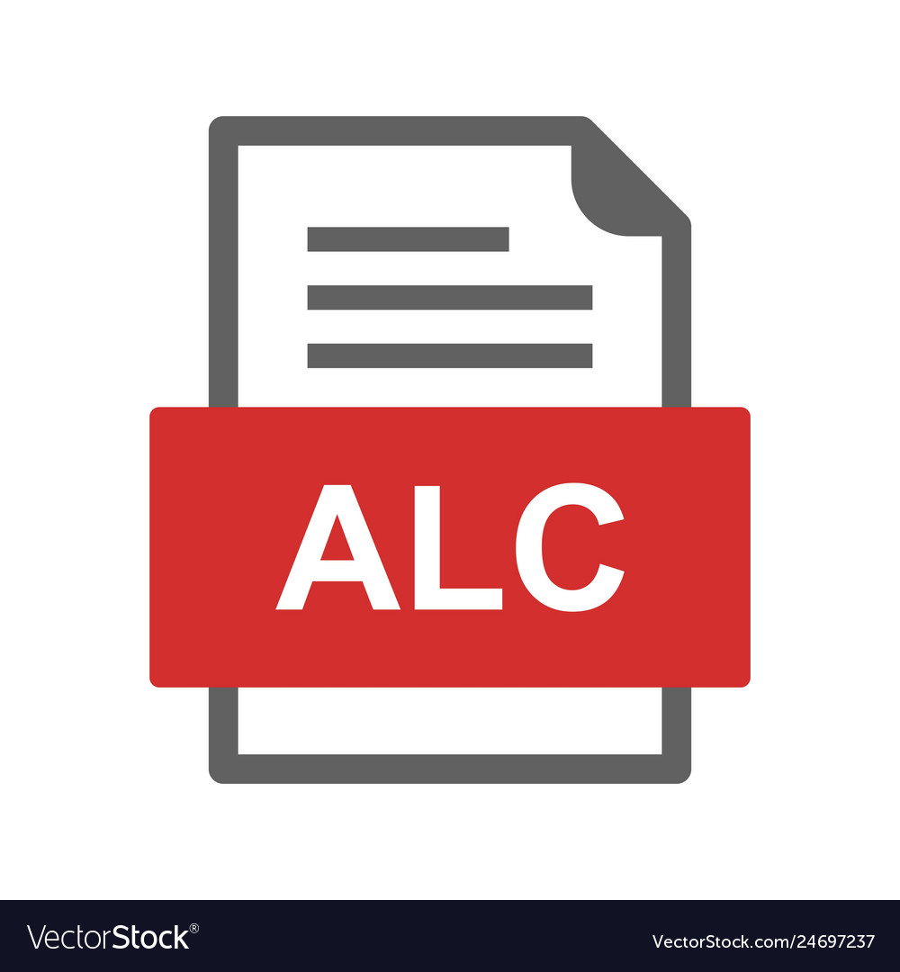 Alc file document icon