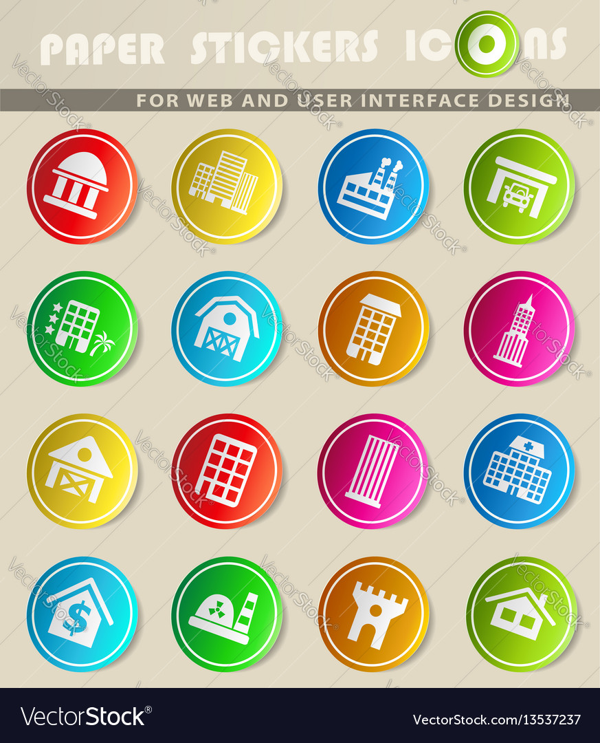 Building icon set