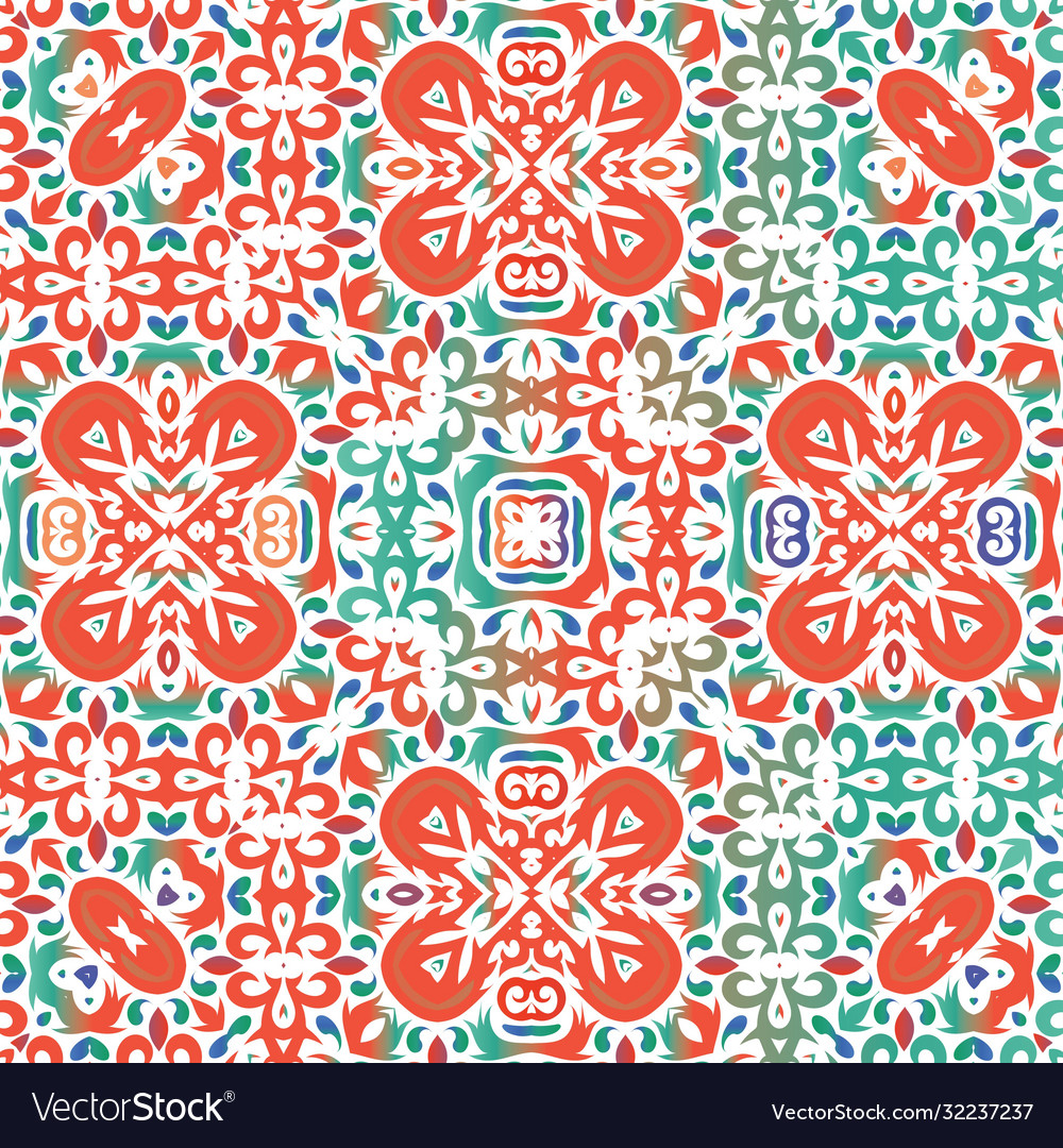 Decorative color ceramic talavera tiles Royalty Free Vector