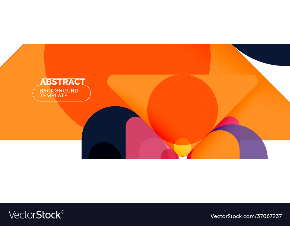 Flat geometric round shapes and dynamic lines
