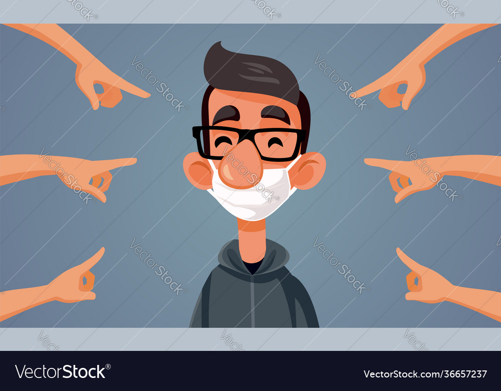 Man Wearing Mask Incorrectly - Public Shaming