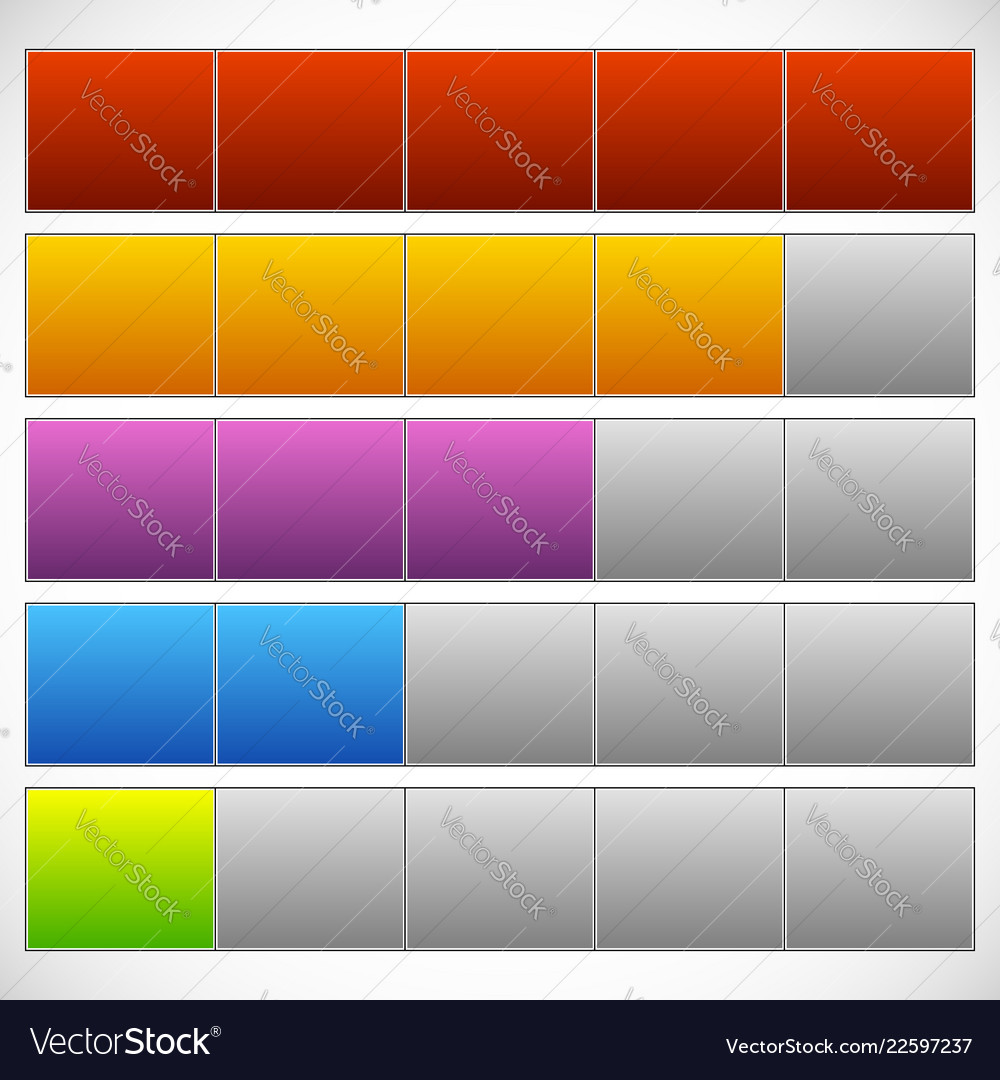 Progress step phase indicators simple 5-step Vector Image Progress step phase indicators simple 5-step