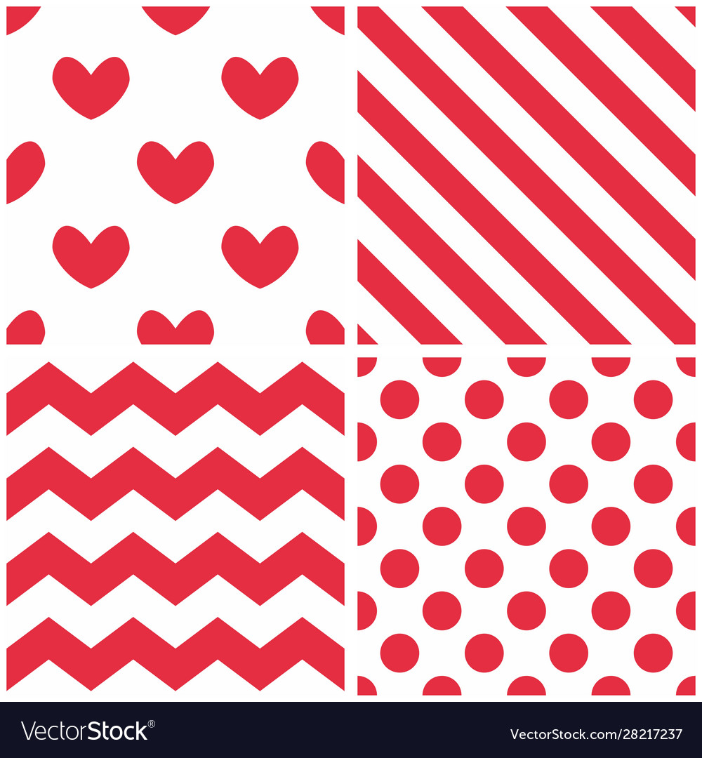 Red Polka Dot Tile Pattern