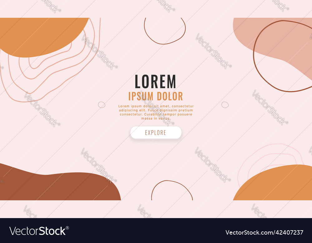 Web banner design shape