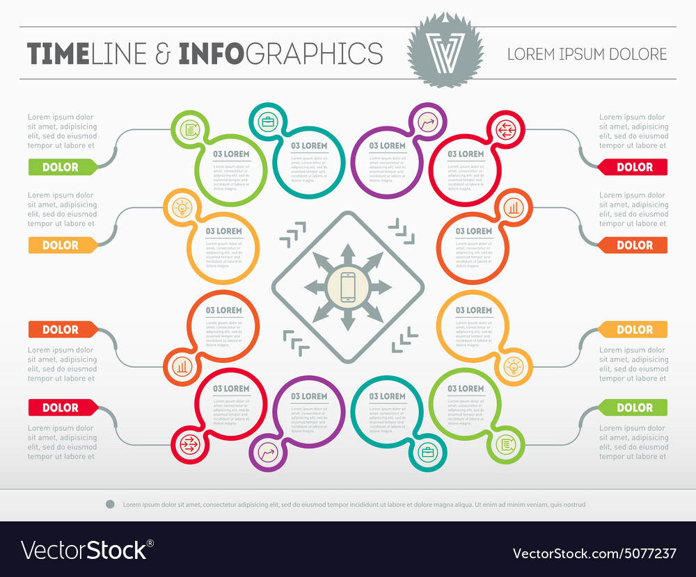 Web template for circle diagram or presentation