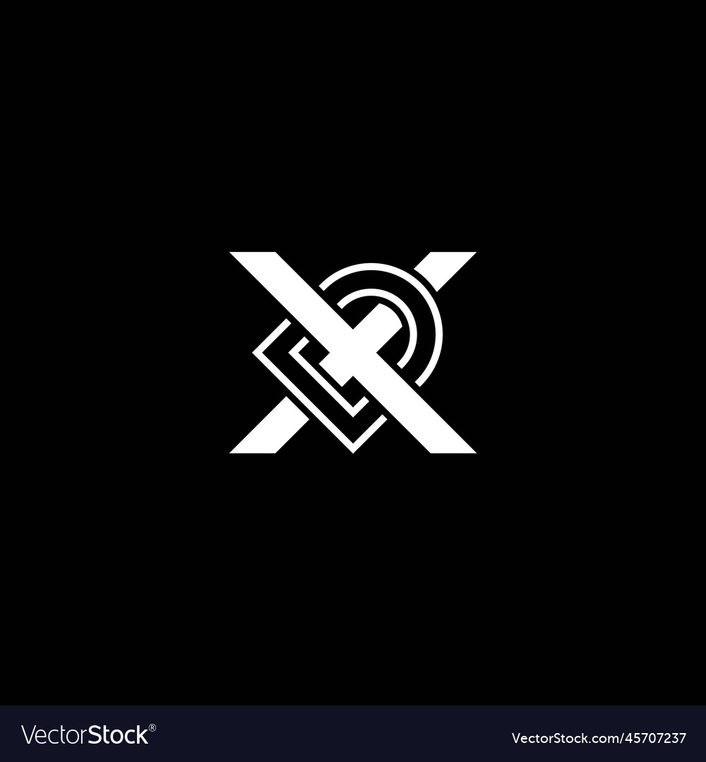 Xd or dx abstract outstanding professional Vector Image