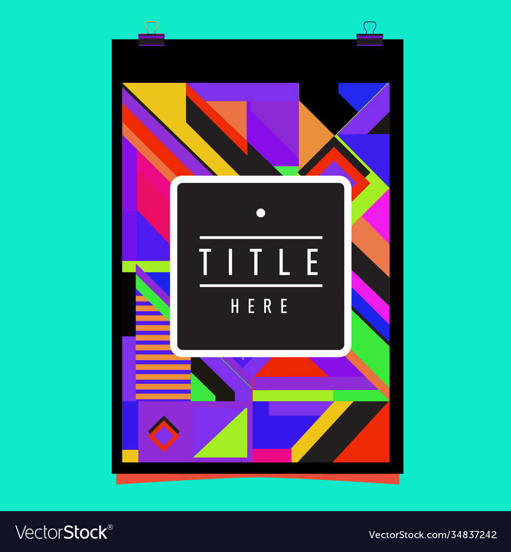 Abstract colorful geometric pattern background