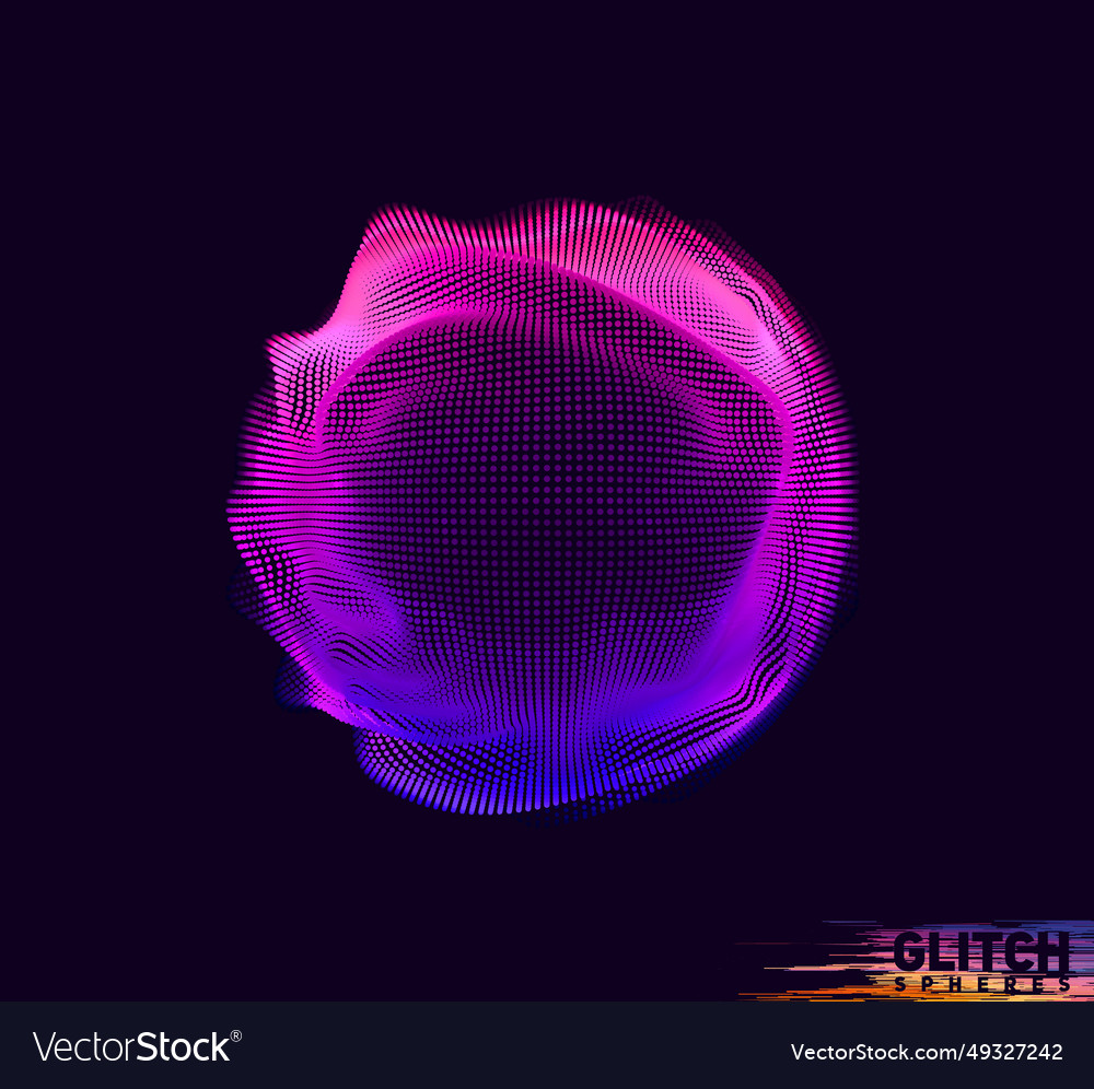 Abstract colorful mesh on dark background vector image Abstract colorful mesh on dark background