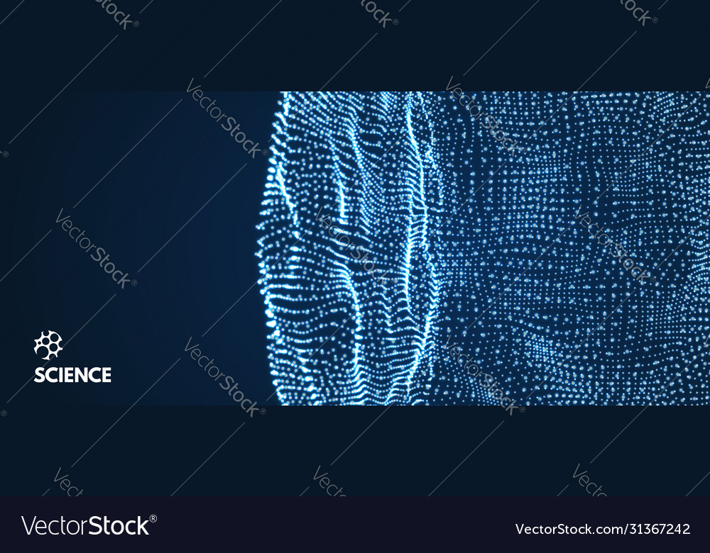 Abstract science or technology background 3d grid