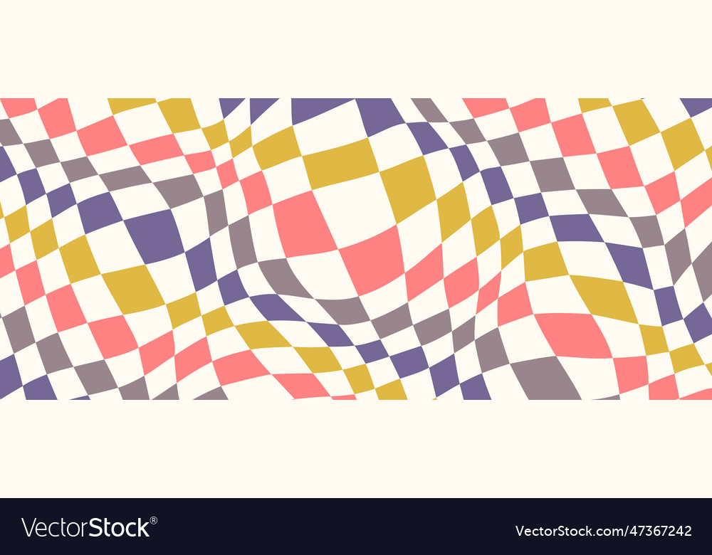 Distorted Checkerboard Pattern