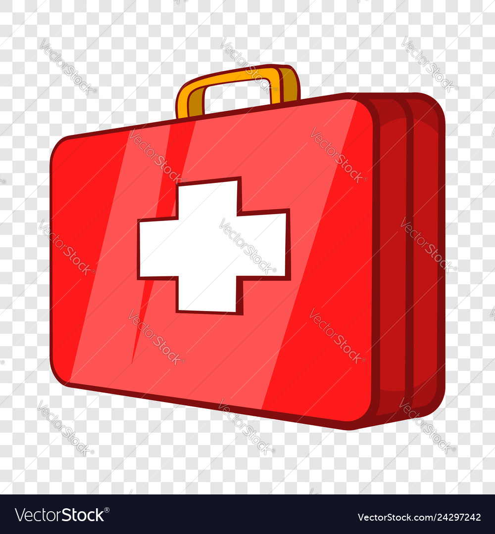 Red Emergency Hospital First-Aid Kit Cartoon Vinyl Decal Sticker 5