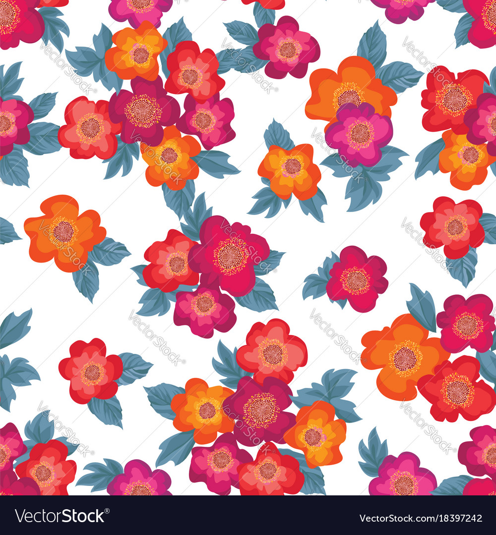 Floral seamless pattern flower background