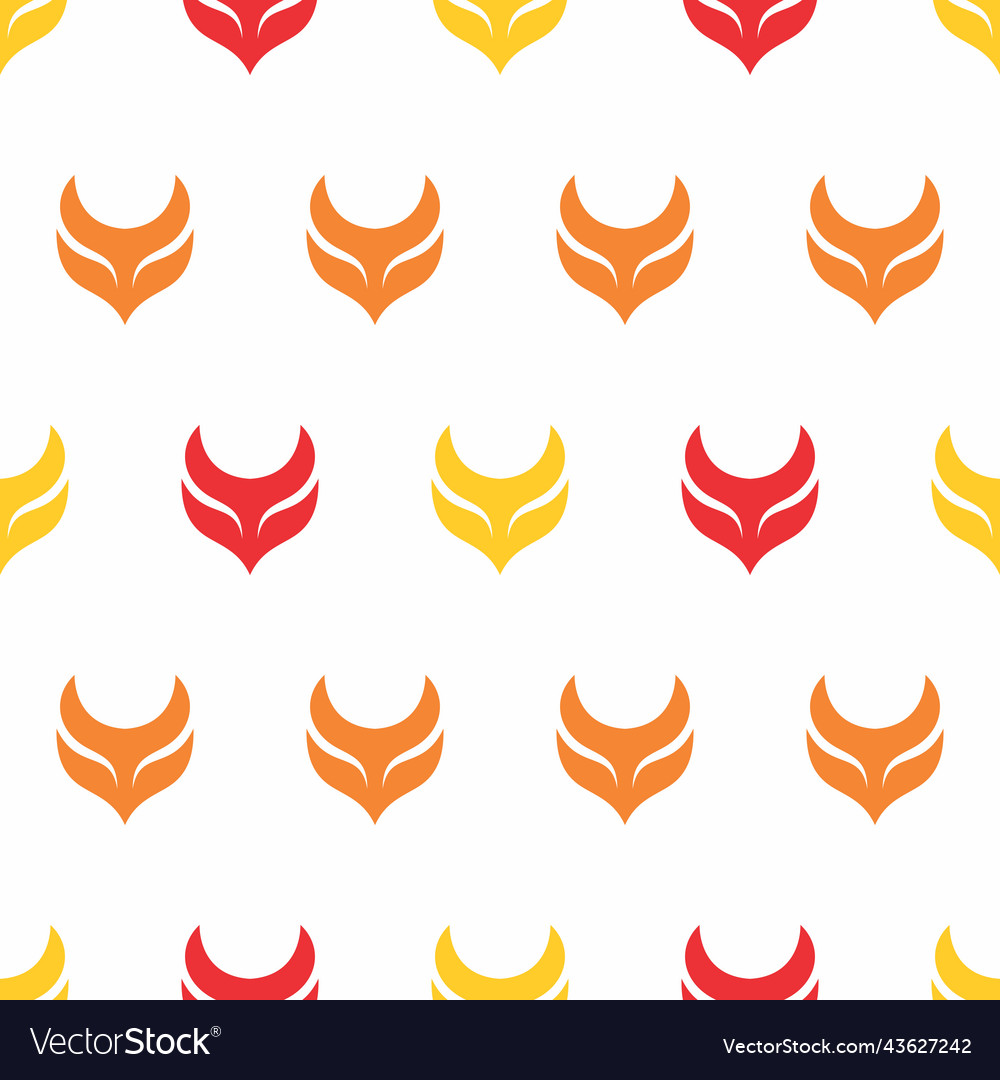 Fox abstract seamless pattern Vector Image Fox abstract seamless pattern