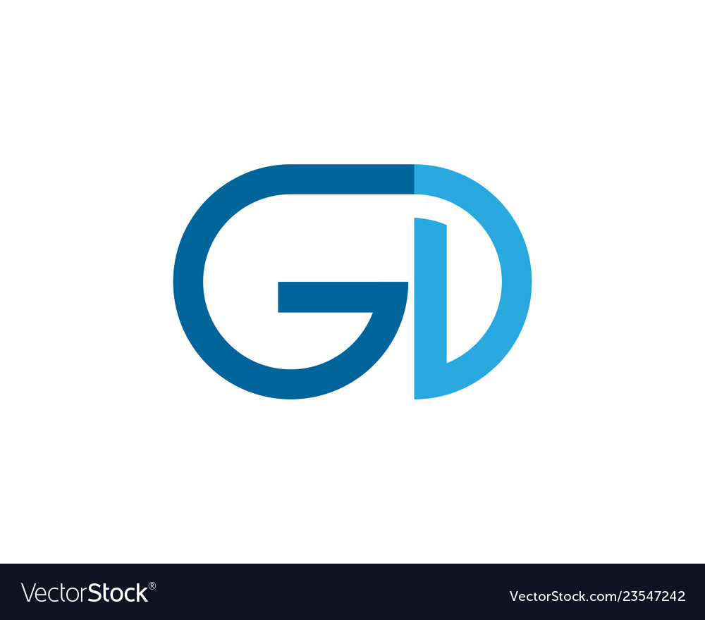 Gd letter logo and symbol busies