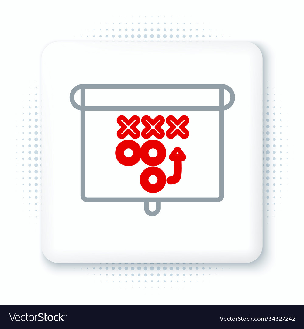 Line planning strategy concept icon isolated