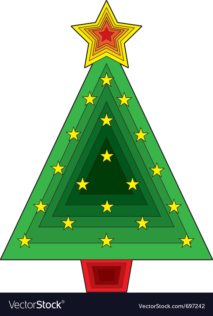 Overlapping Star Christmas Tree