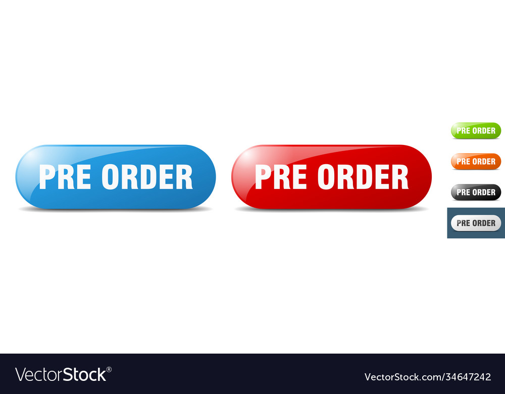 Pre order button key sign push set