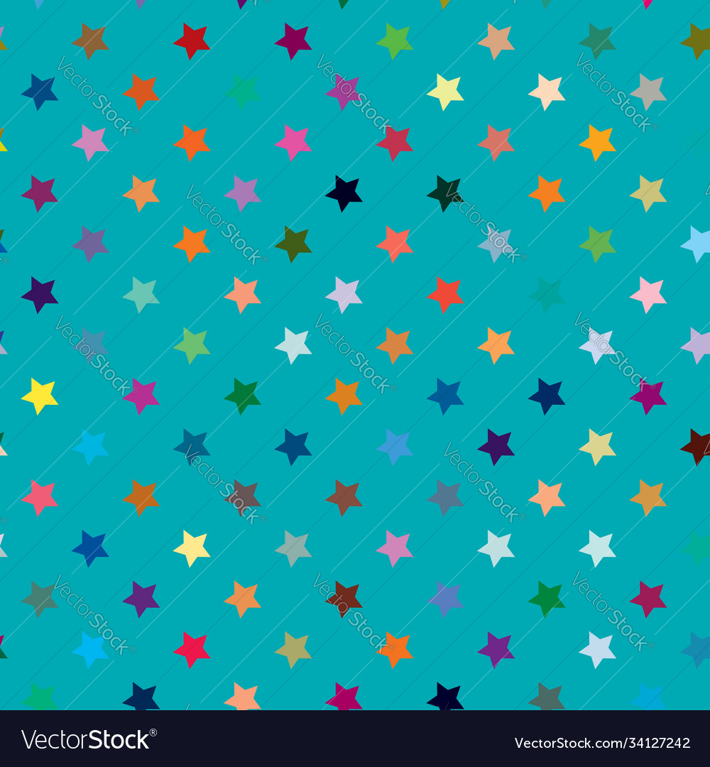 Repeatable star background pattern seamless Vector Image Repeatable star background pattern seamless