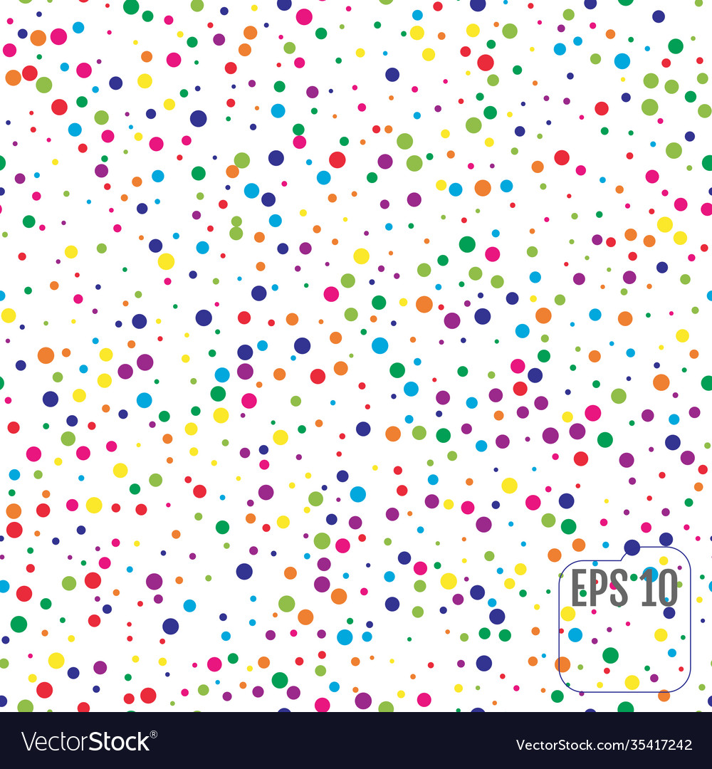 Seamless pattern with colorful polka dots vector image Seamless pattern with colorful polka dots