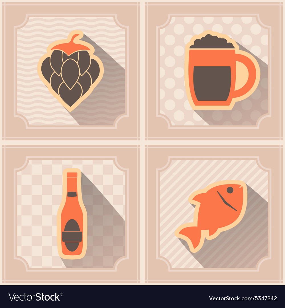 Seamless pattern with consumption of beer