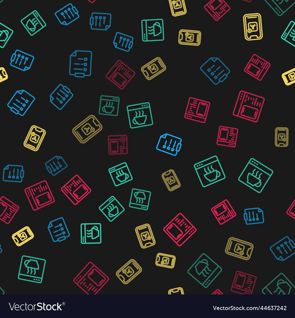 Set line clipboard with checklist software vector image Set line clipboard with checklist software
