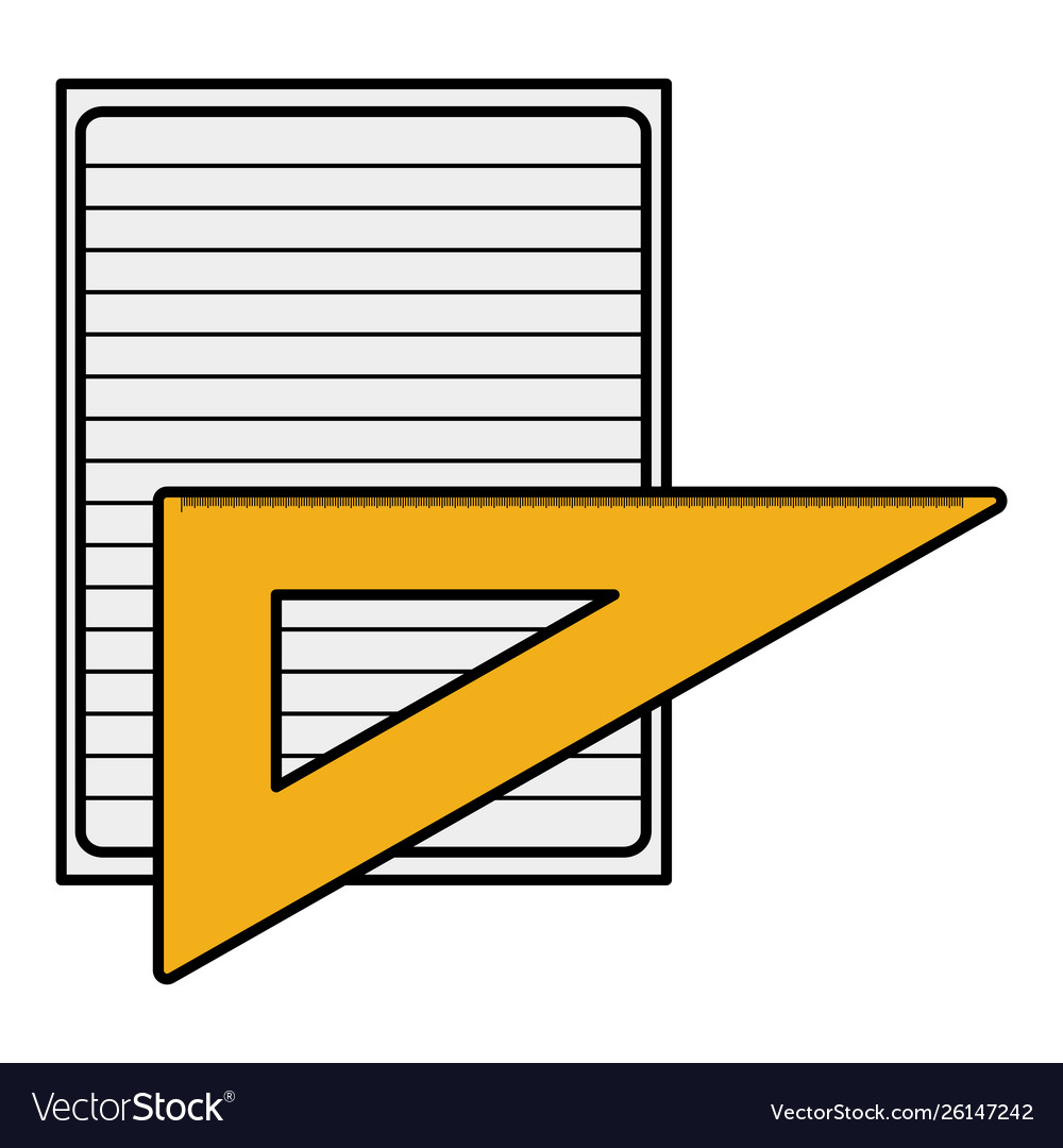 Sheet notebook paper with rule