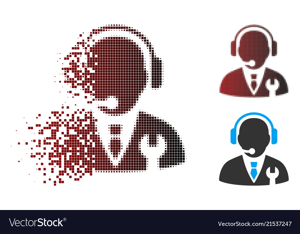 Decomposed pixel halftone service manager icon