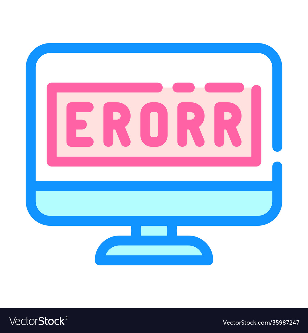 Error operating system color icon