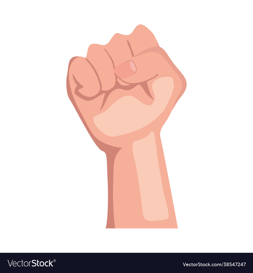 Hand human punch royalty free vector image vectorstock