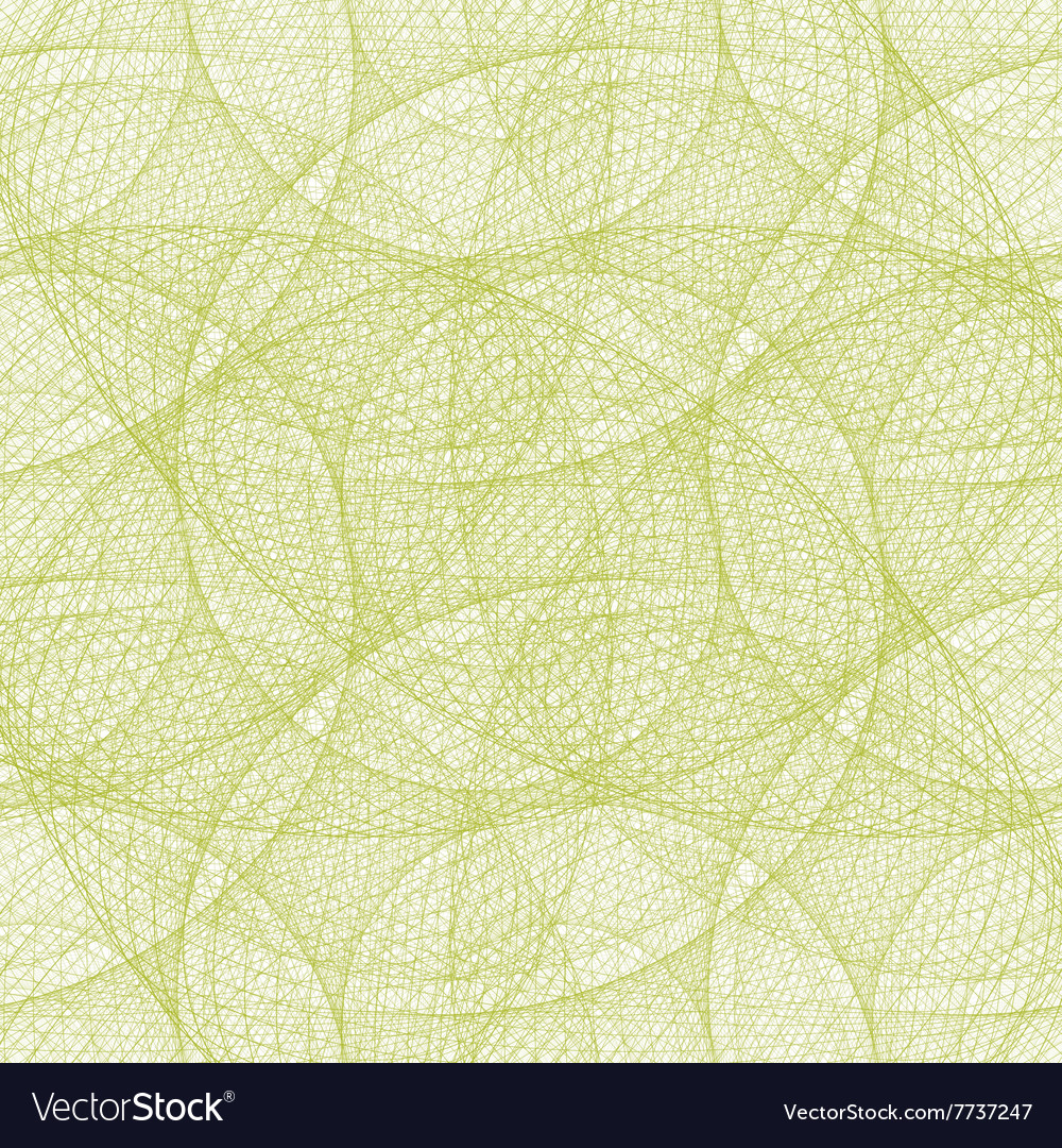 Lime color seamless wired swirl fractal pattern