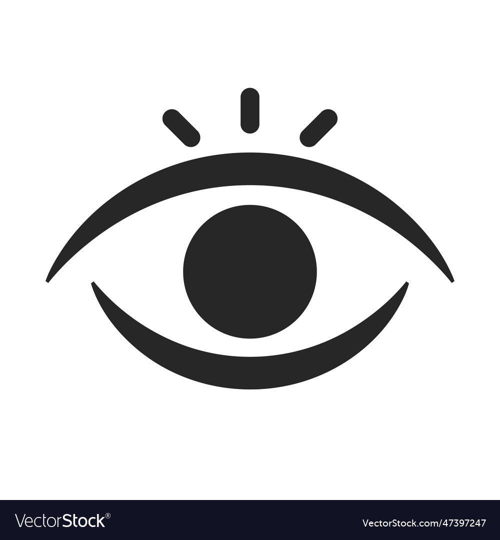 Modern emphasized eye icon