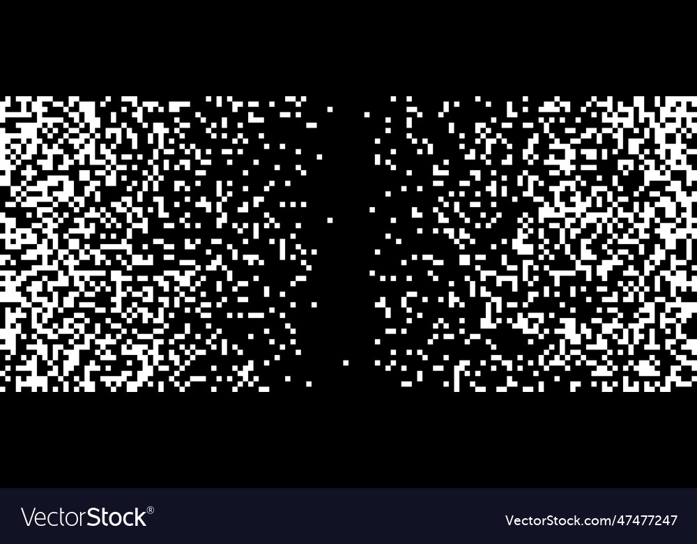 Pixelated halftone gradient texture fading pixel vector image Pixelated halftone gradient texture fading pixel