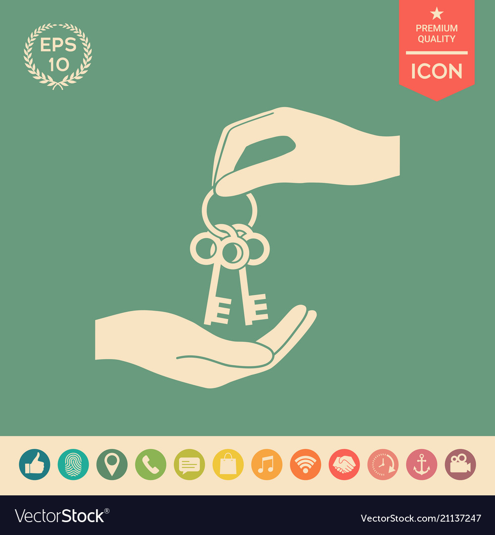 Receiving the bunch of keys - icon