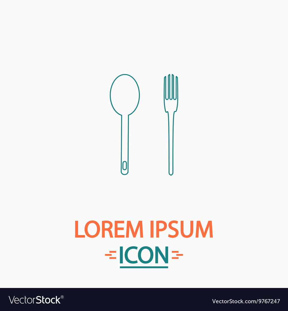 Spoon and fork computer symbol