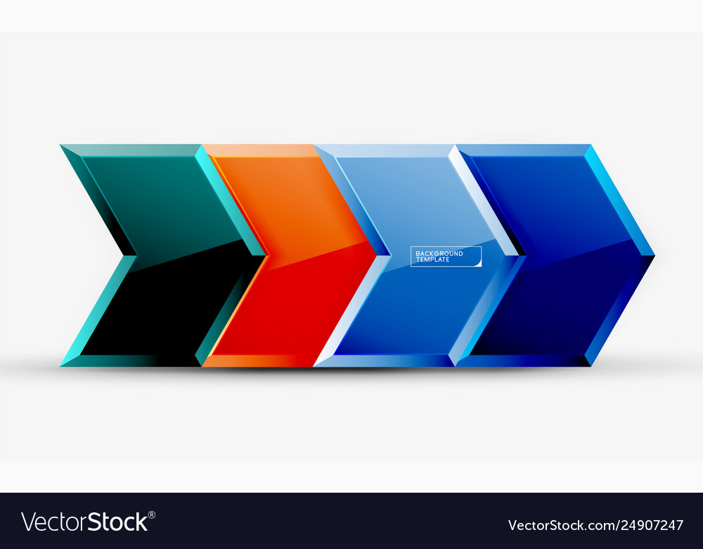 Techno arrow background template design vector image Techno arrow background template design