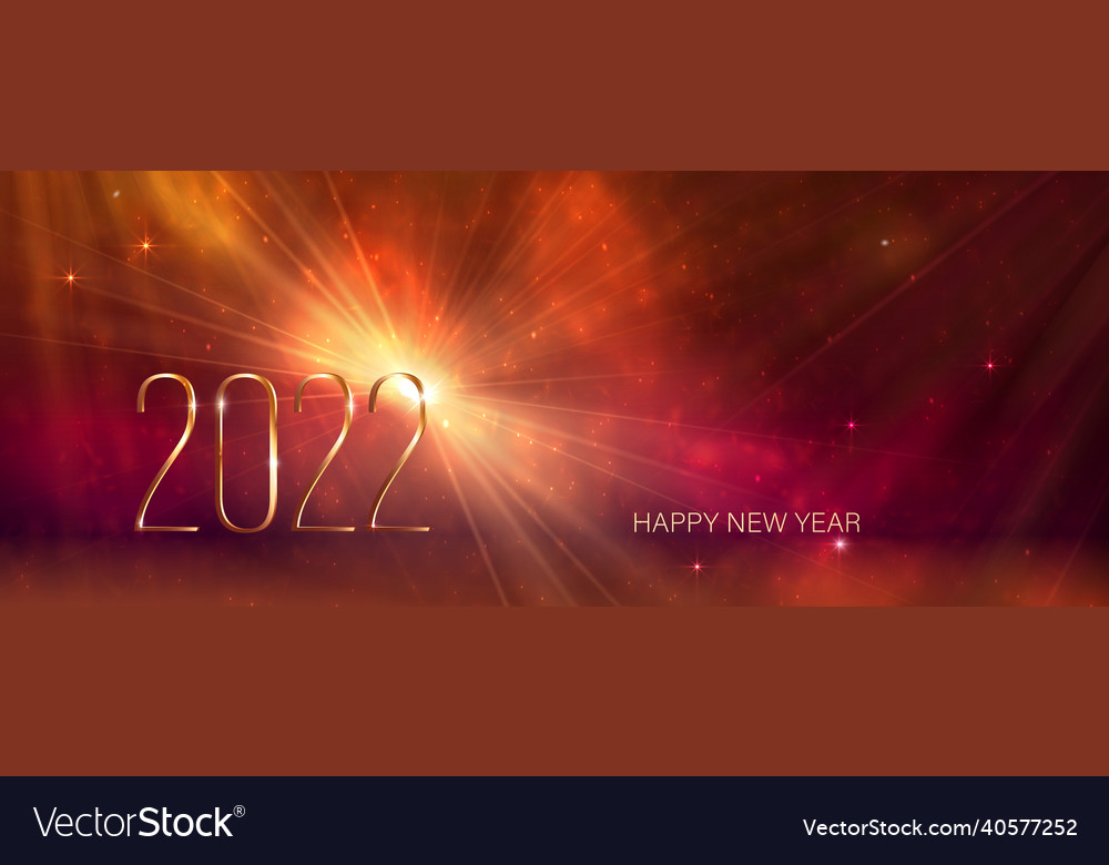 2022 metallic numbers with christmas tree and text vector image 2022 metallic numbers with christmas tree and text