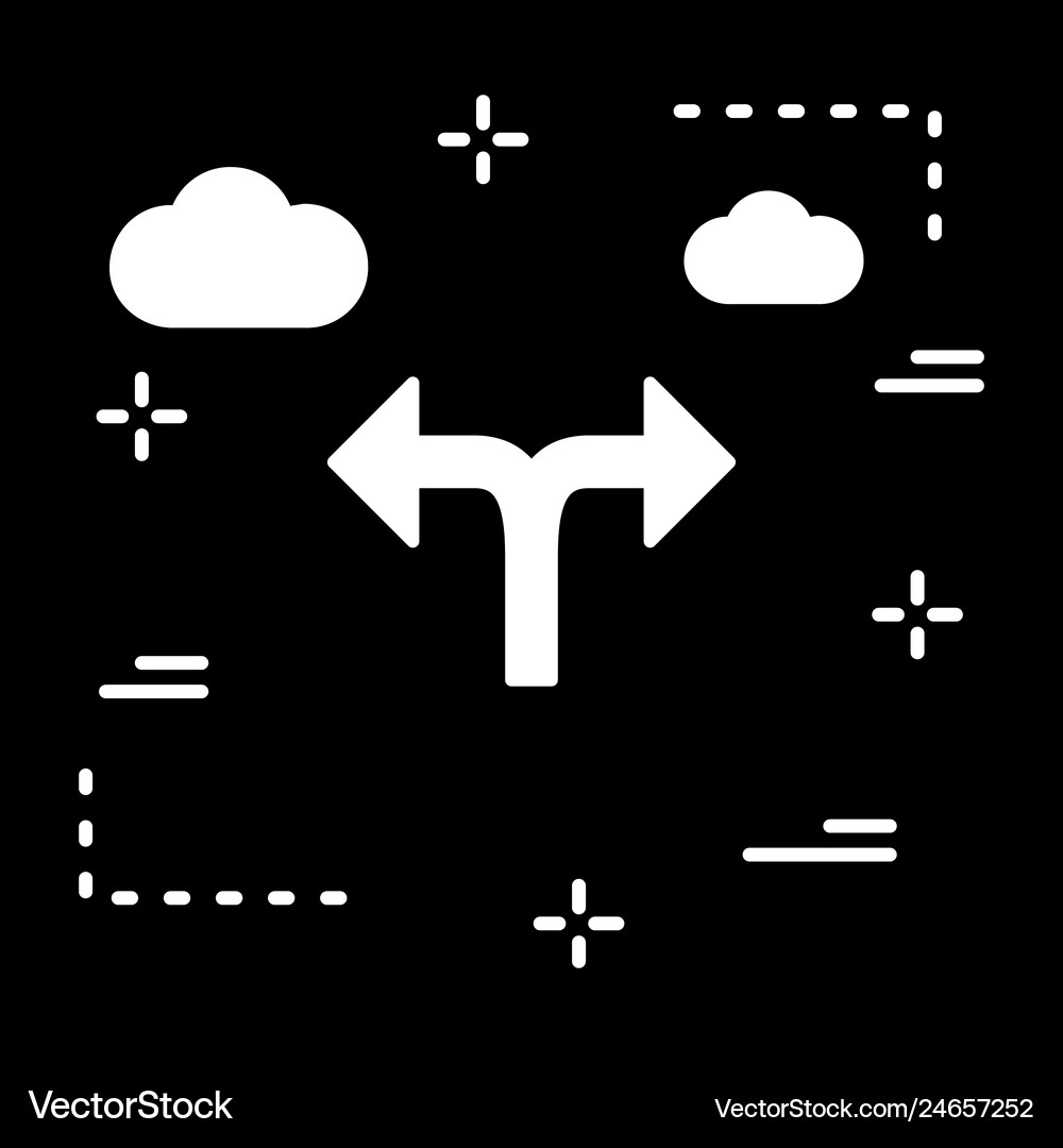 Double direction icon Royalty Free Vector Image