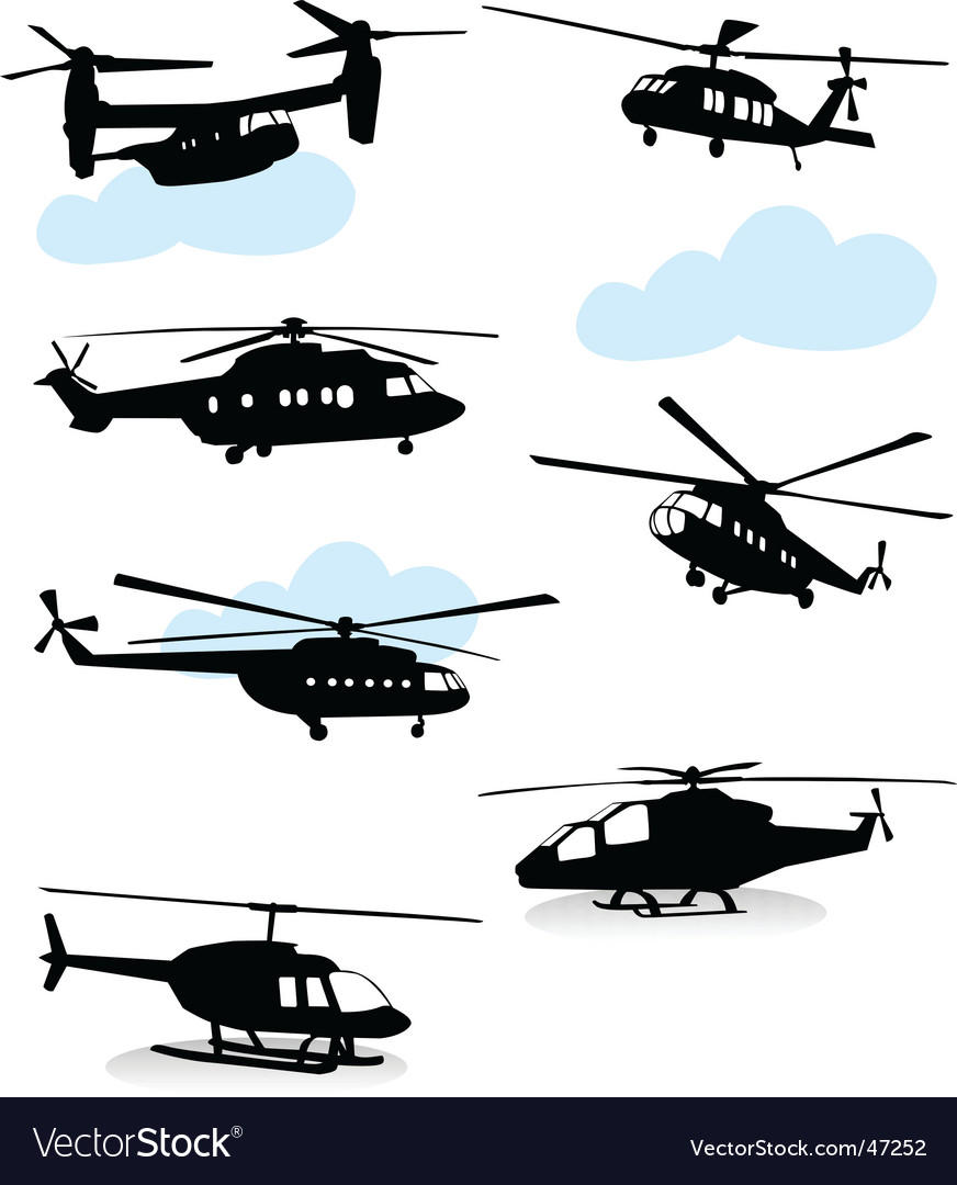 Helicopter Silhouettes