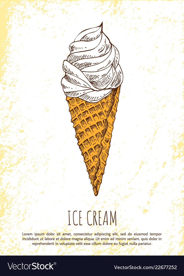 Ice cream sweety delicious colorful poster