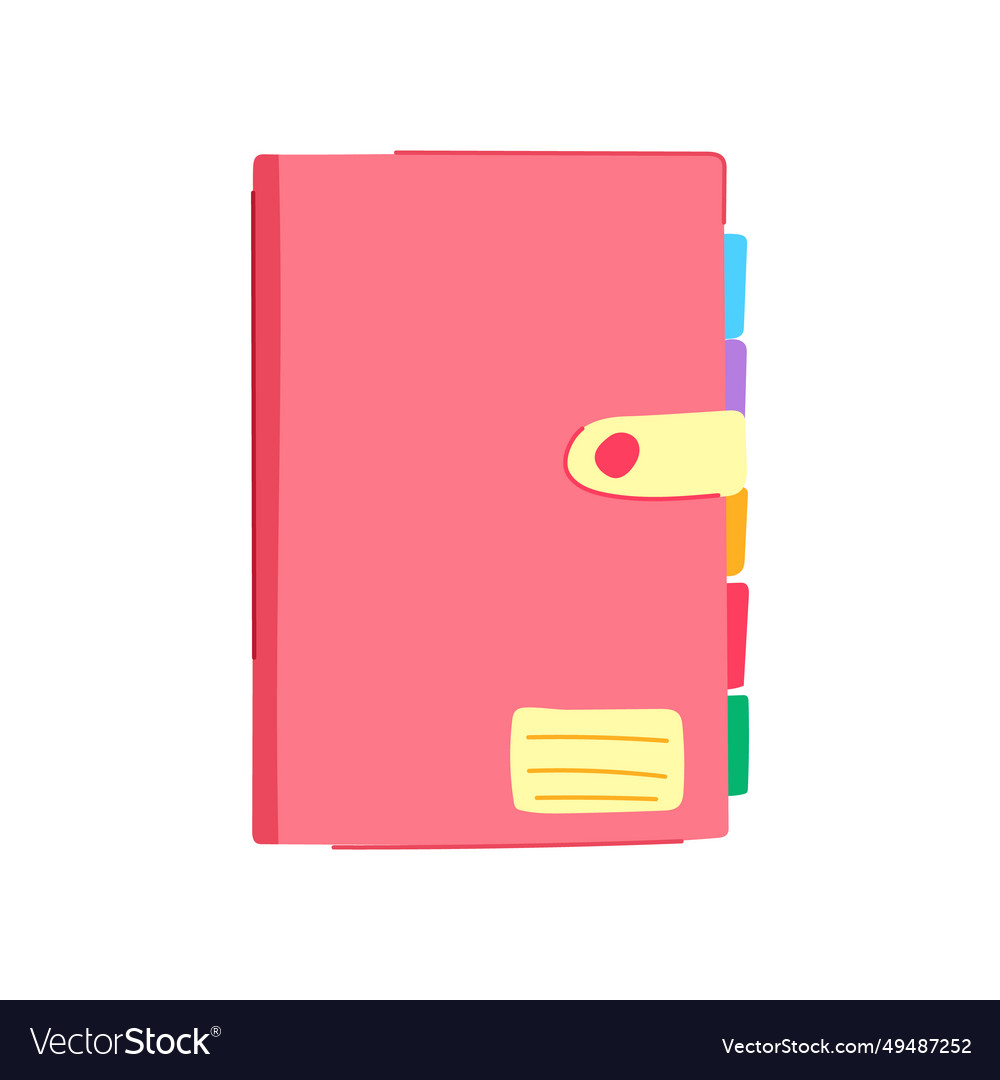 Page notebook cartoon