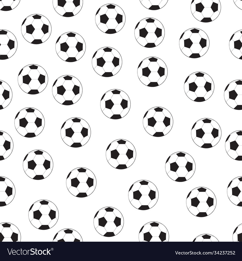 Seamless pattern background with soccer