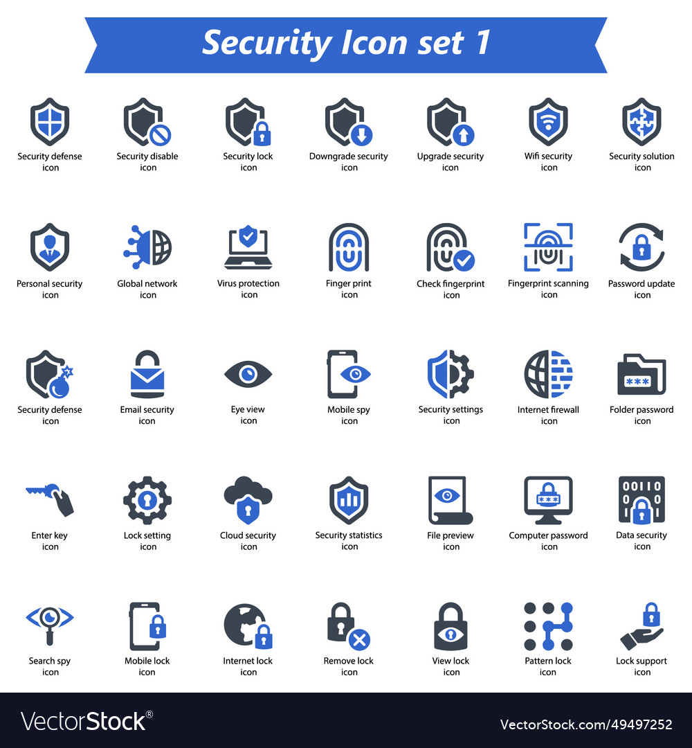 Security icon set 1