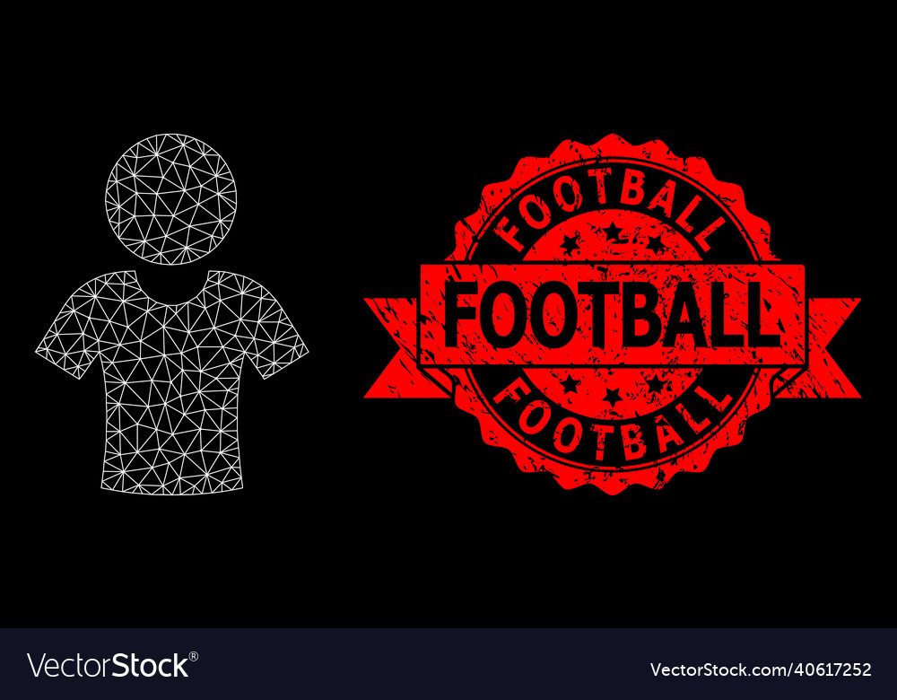 Triangular net mesh boy picture and textured vector image Triangular net mesh boy picture and textured