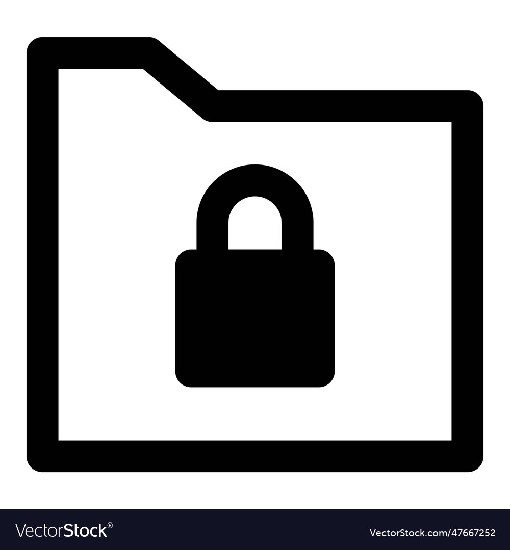 Use of lock system to protect folder data