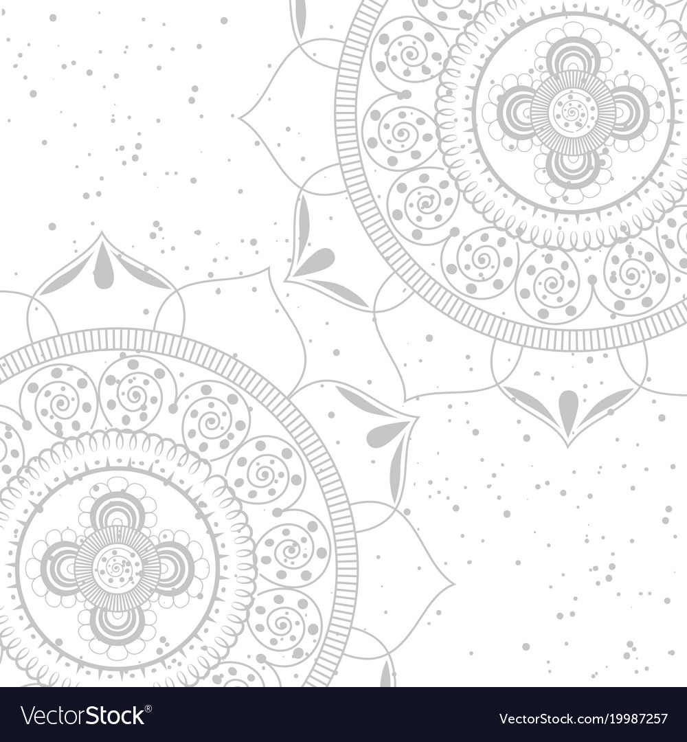 Color mandala pattern background Royalty Free Vector Image