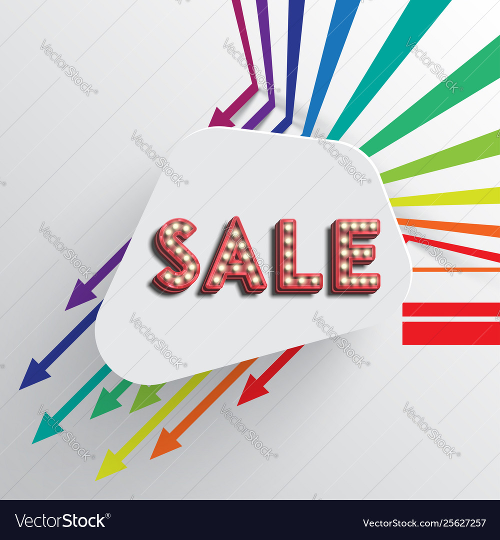 Colorful and clean template with arrows vector image Colorful and clean template with arrows